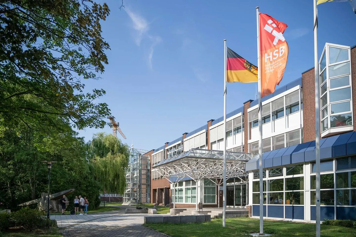 Der Hinterhof der Hochschule Bremen