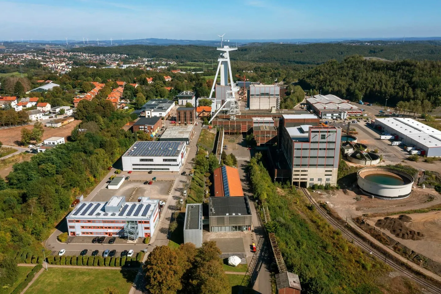 Der Campus der HTW Saar von oben